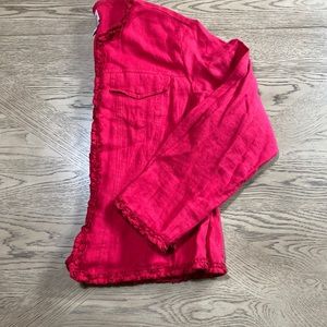 Chico's Linen Moto Jacket